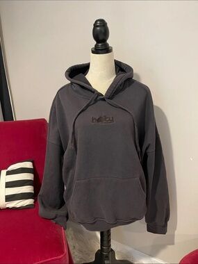 Betty Boop Charcoal Crewneck Hoodie - Dark Gray